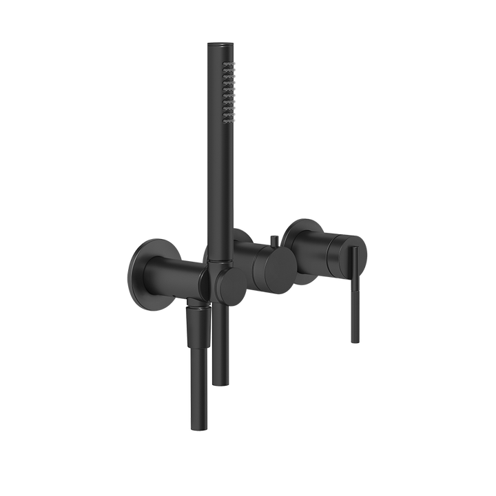 Ingranaggio External Parts Wall-Mounted for Shower Mixer - 63545 Bathroom Accessories GESSI Matte Black