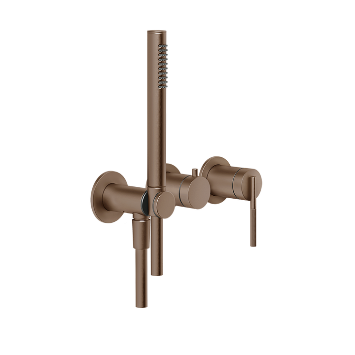 Ingranaggio External Parts Wall-Mounted for Shower Mixer - 63545 Bathroom Accessories GESSI Copper Brushed PVD