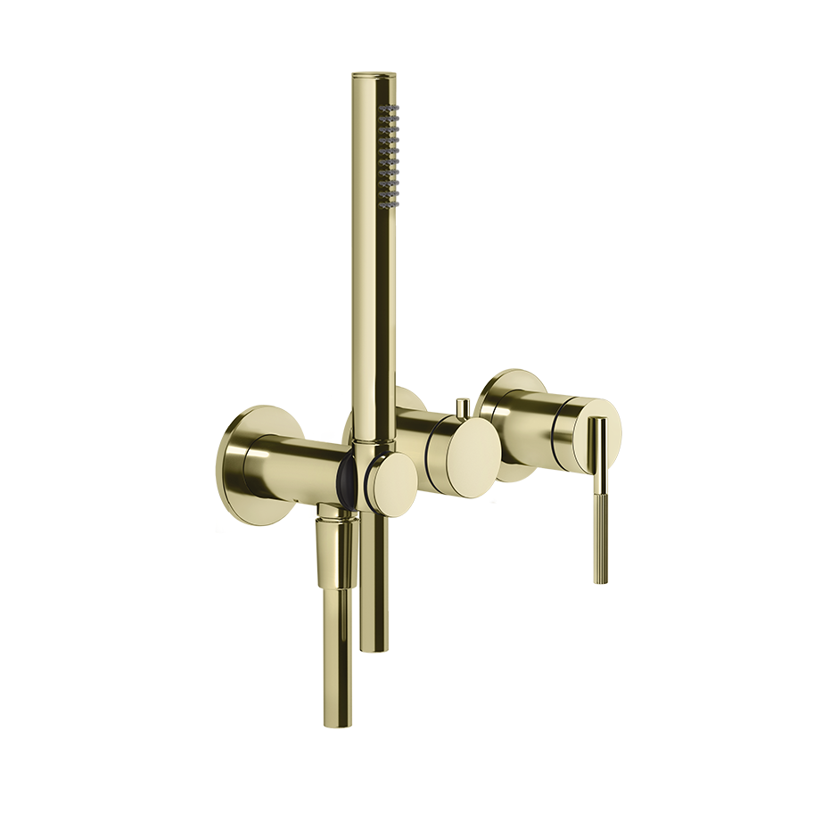 Ingranaggio External Parts Wall-Mounted for Shower Mixer - 63545 Bathroom Accessories GESSI Brass PVD