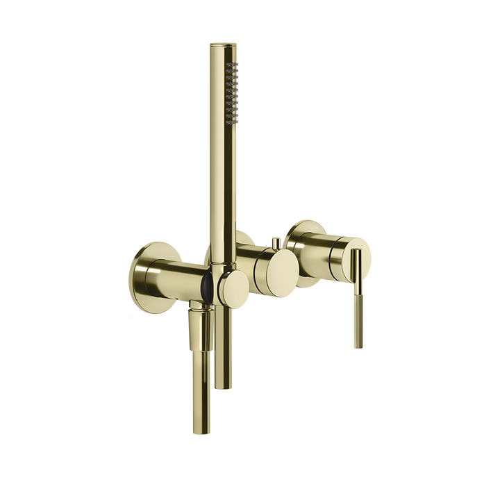 Ingranaggio External Parts Wall-Mounted for Shower Mixer - 63545 Bathroom Accessories GESSI Brass PVD