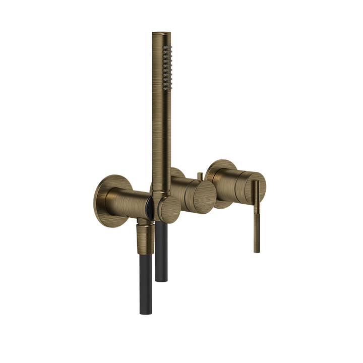Ingranaggio External Parts Wall-Mounted for Shower Mixer - 63545 Bathroom Accessories GESSI Antique Brass