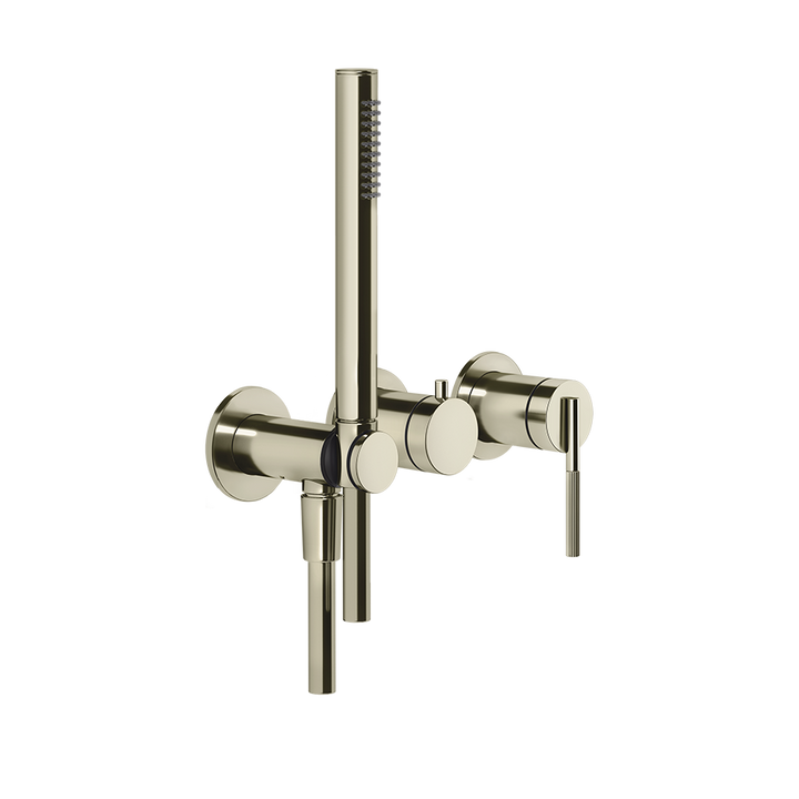 Ingranaggio External Parts Wall-Mounted for Shower Mixer - 63545 Bathroom Accessories GESSI Nickel PVD