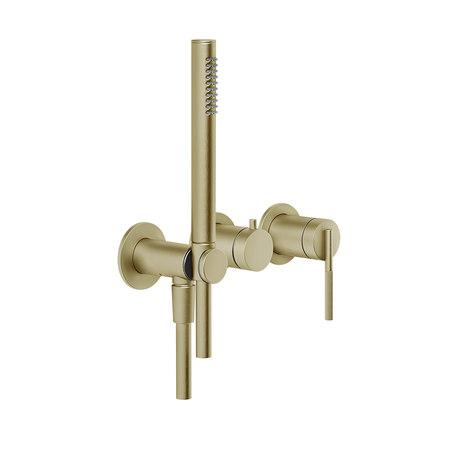 Ingranaggio External Parts Wall-Mounted for Shower Mixer - 63545 Bathroom Accessories GESSI Brass Brushed PVD