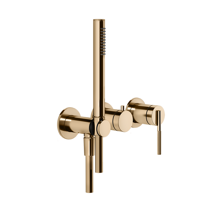 Ingranaggio External Parts Wall-Mounted for Shower Mixer - 63545 Bathroom Accessories GESSI Warm Bronze PVD