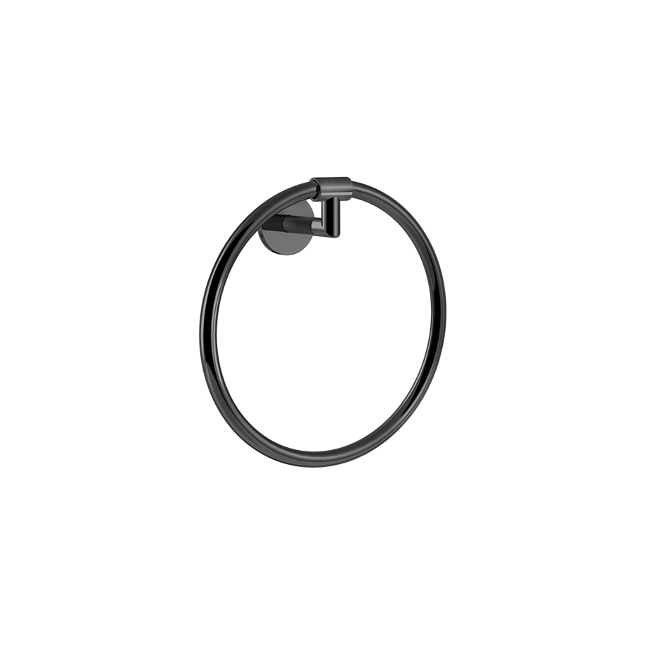 Anello Towel Rail - 63809 Bathroom Accessories GESSI Black Metal PVD
