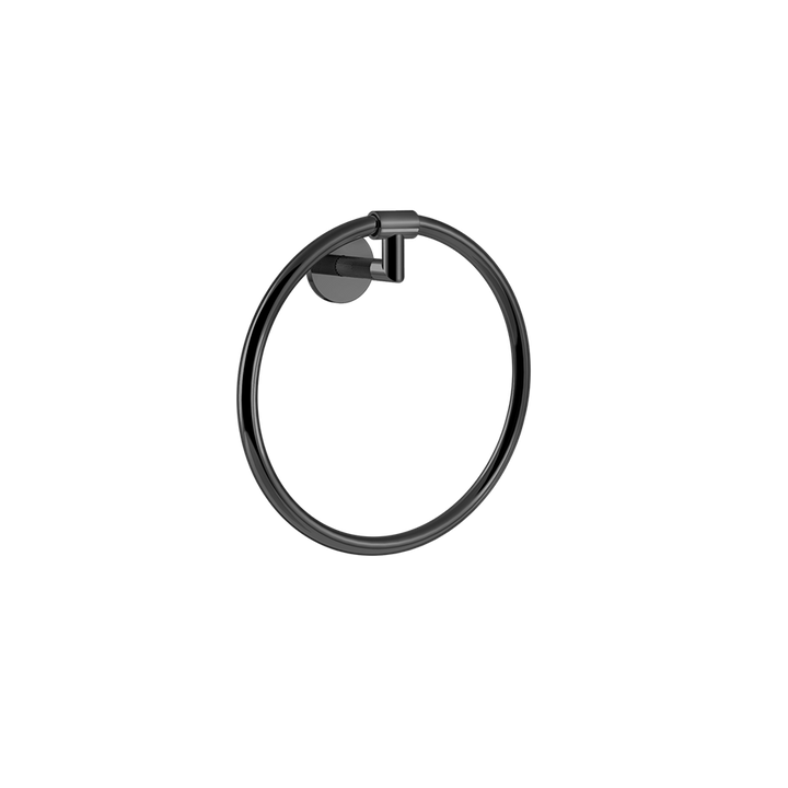 Anello Towel Rail - 63809 Bathroom Accessories GESSI Black Metal PVD