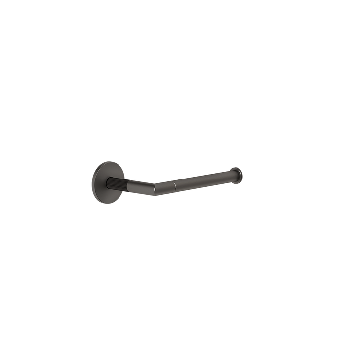 Ingranaggio Paper Roll Holder - 63855 Bathroom Accessories GESSI Black Metal Brushed PVD