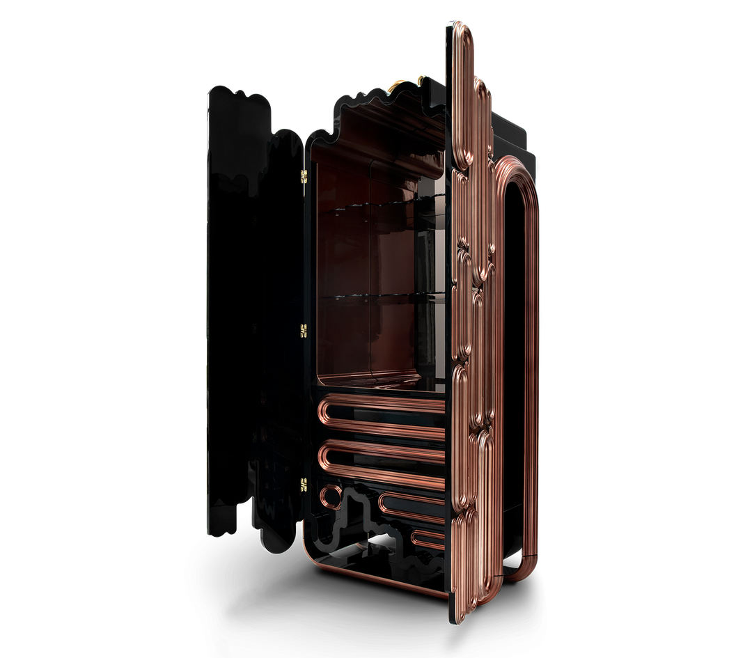 oblong gold cabinet - Image 27