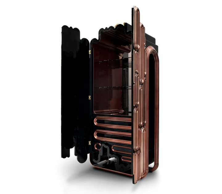 oblong gold cabinet - Image 27