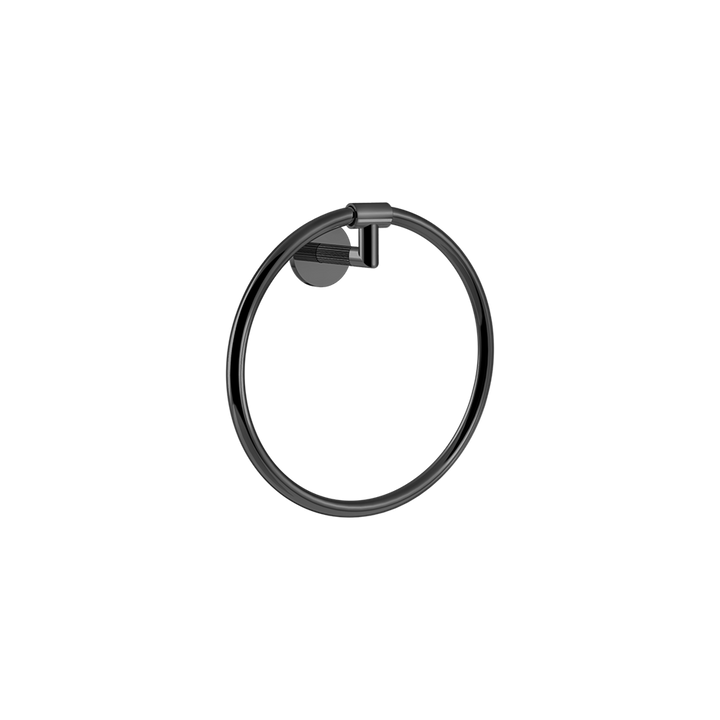 Ingranaggio Towel Rail - 63909 Bathroom Accessories GESSI Black Metal PVD