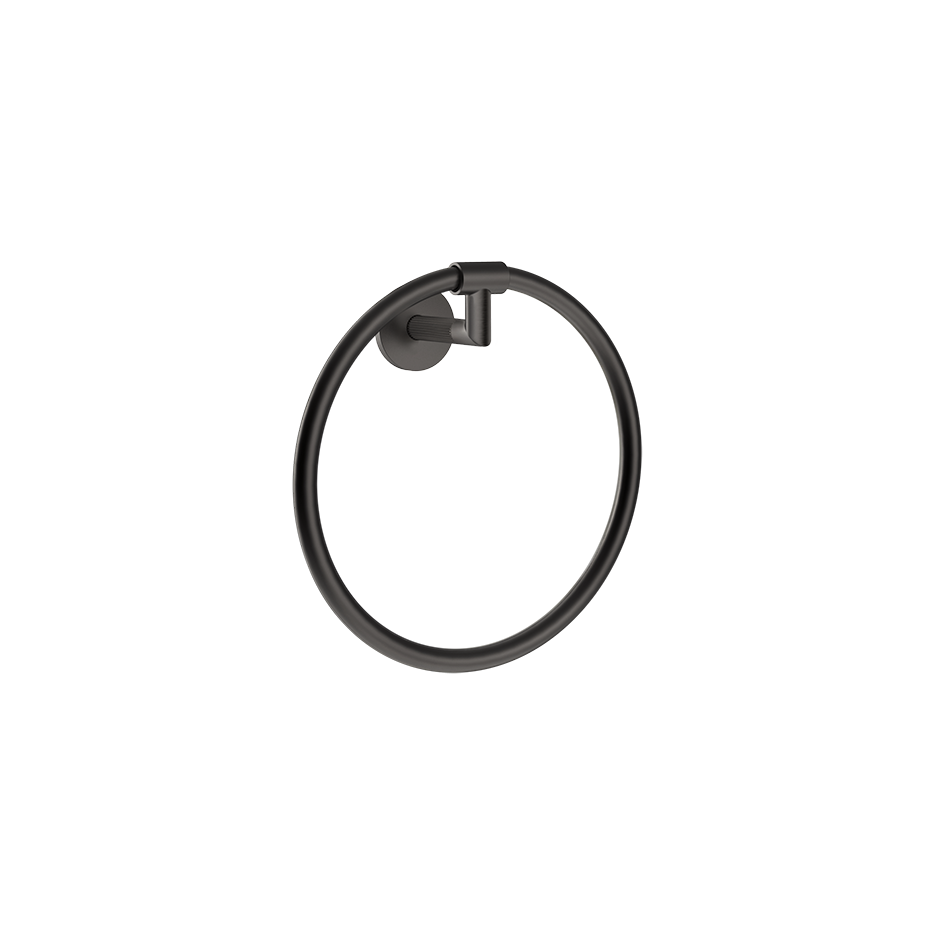 Ingranaggio Towel Rail - 63909 Bathroom Accessories GESSI Black Metal Brushed PVD