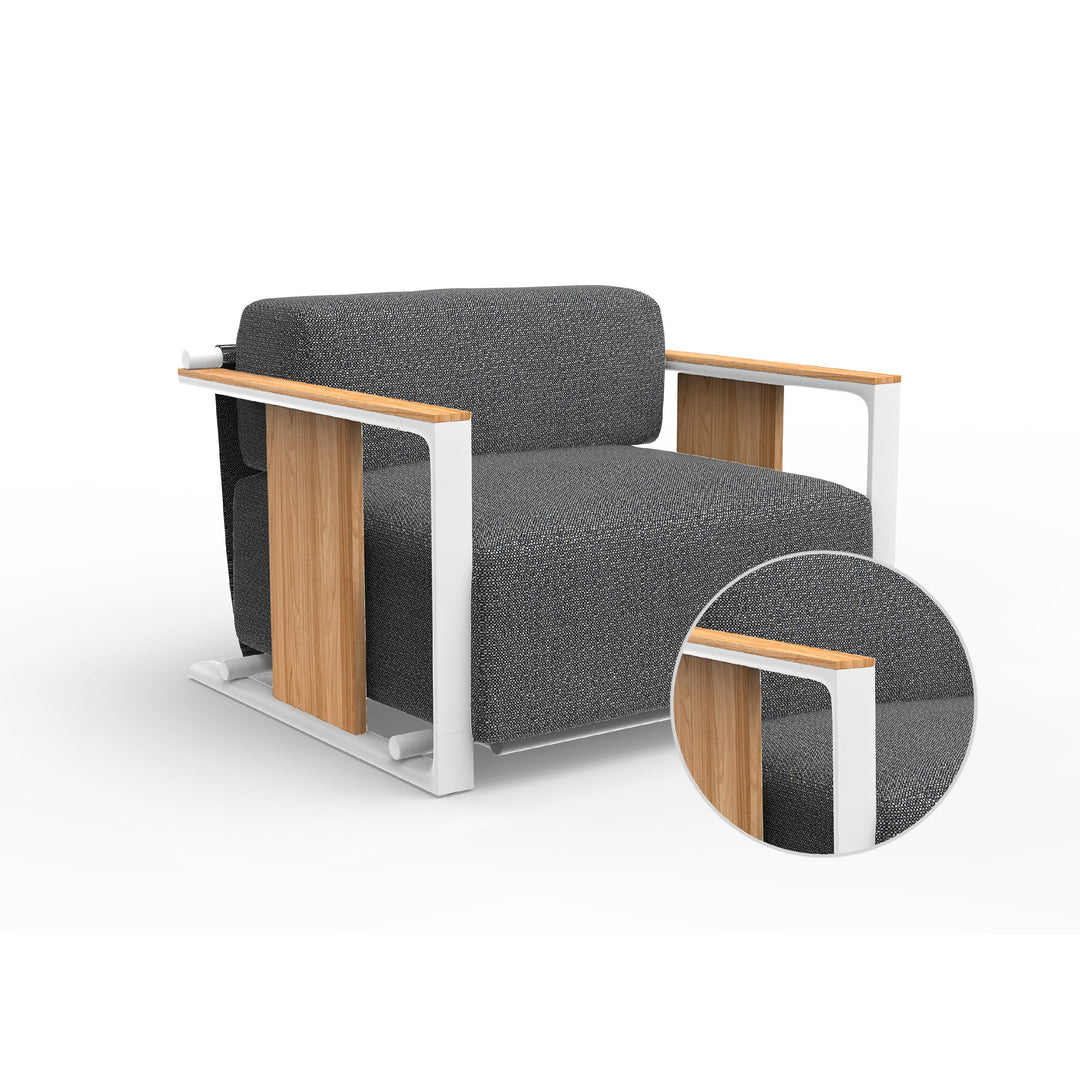 Tulum Lounge Chair Outdoor Vondom Savane Tornado White 