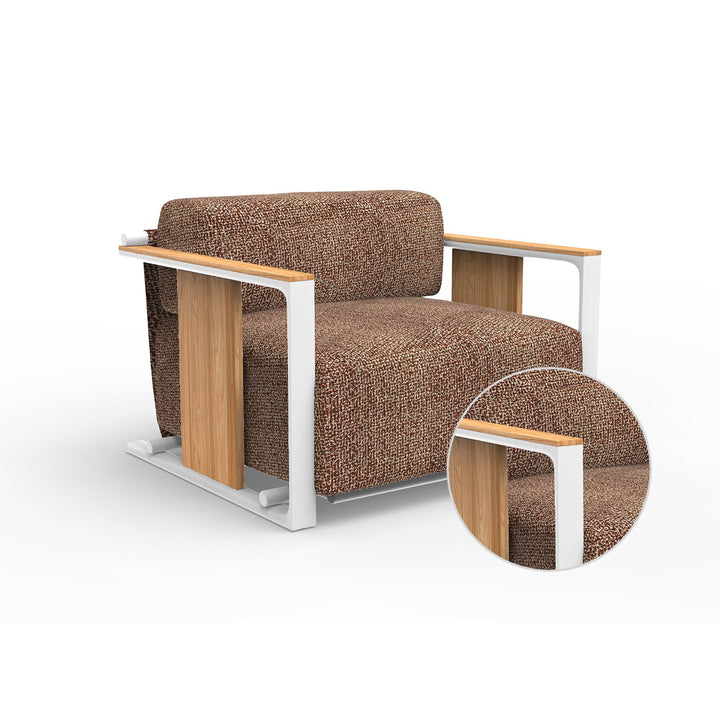 Tulum Lounge Chair Outdoor Vondom Krollet Purjai Red White 