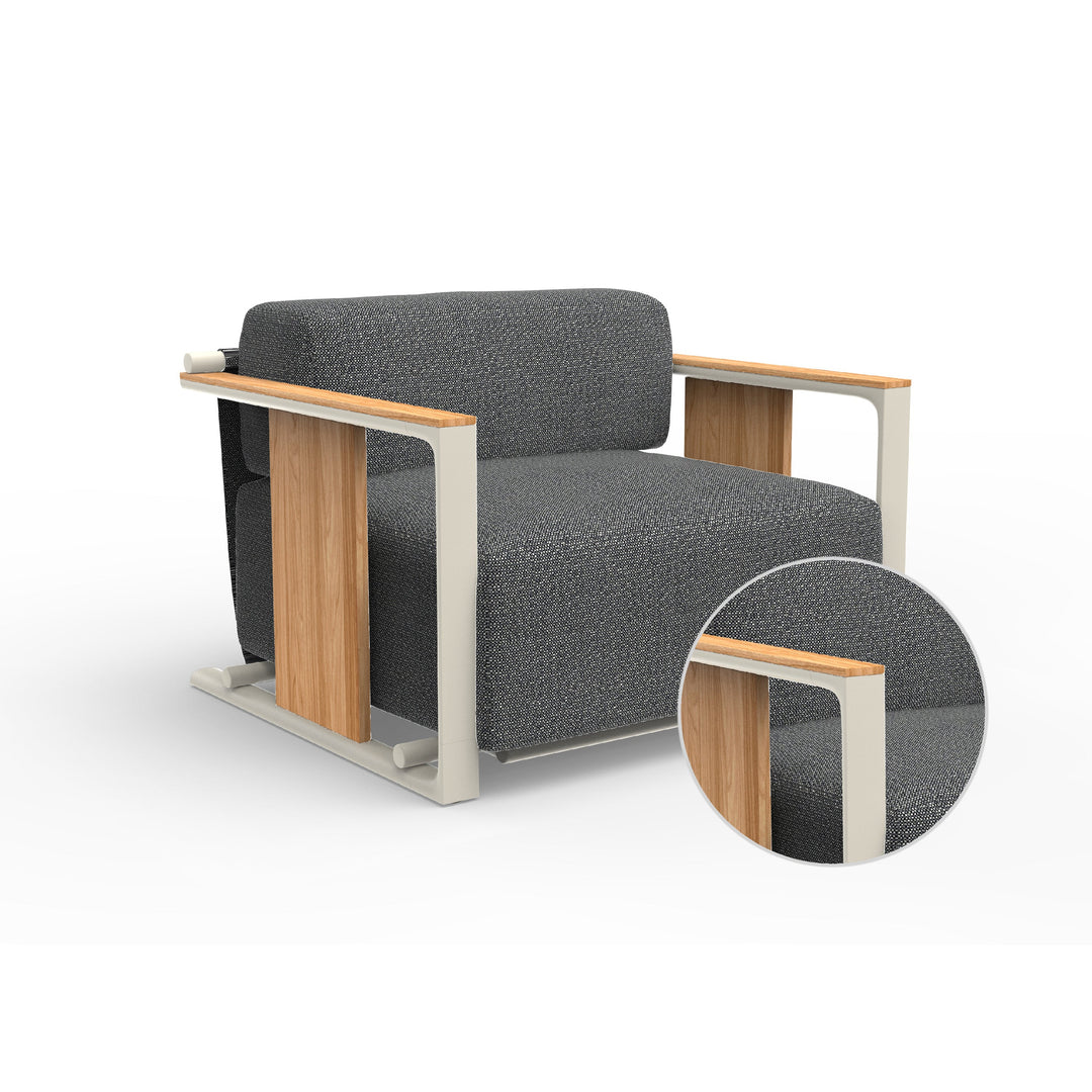 Tulum Lounge Chair Outdoor Vondom Savane Tornado Ecru 