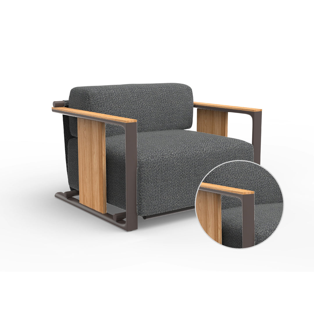 Tulum Lounge Chair Outdoor Vondom Savane Tornado Cacao 