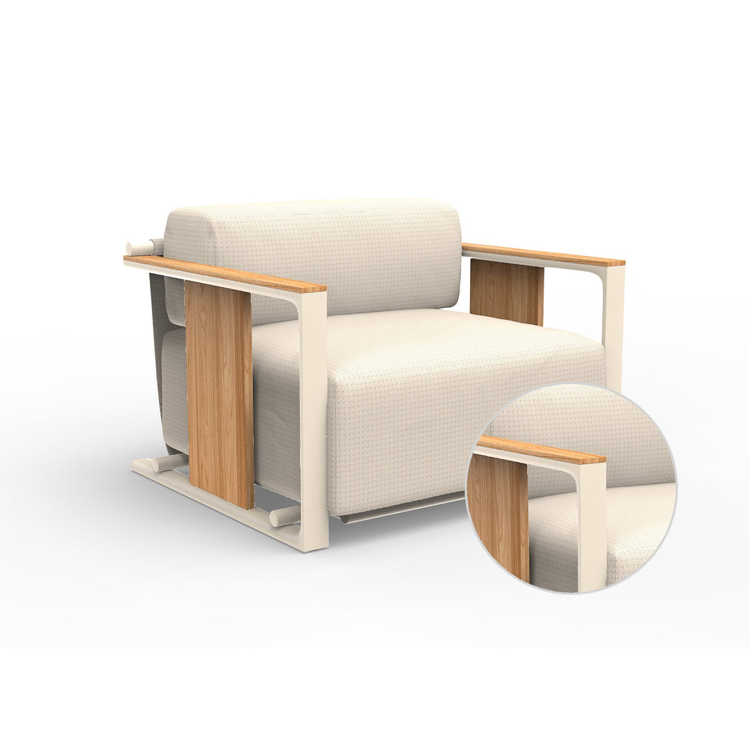 Tulum Lounge Chair Outdoor Vondom Varm Crema Crema 