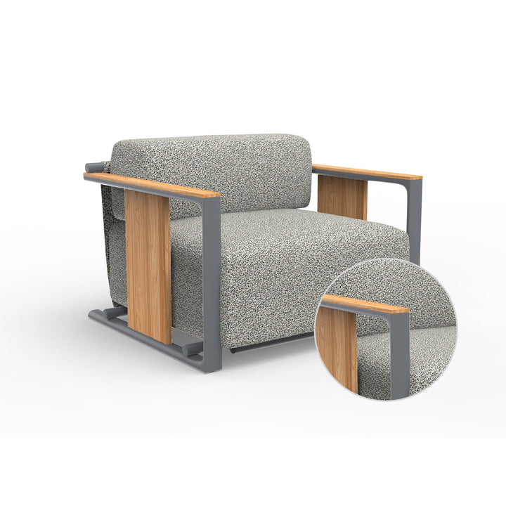 Tulum Lounge Chair Outdoor Vondom Krollet White Traffic Gray 