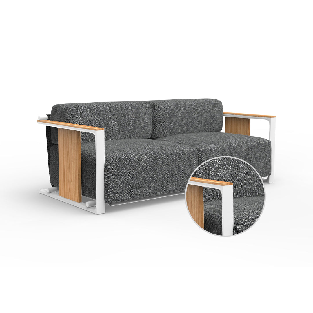 Tulum 2-Seater Sofa Outdoor Vondom Savane Tornado White