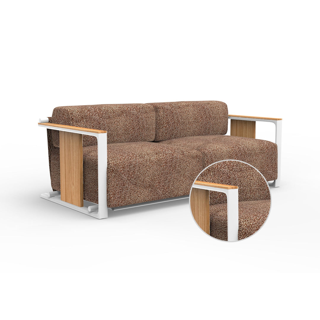 Tulum 2-Seater Sofa Outdoor Vondom Krollet Purjai Red White