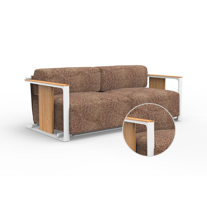 Tulum 2-Seater Sofa Outdoor Vondom Krollet Purjai Red White