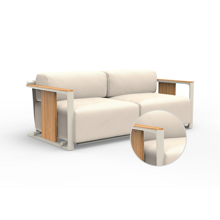 Tulum 2-Seater Sofa Outdoor Vondom Varm Crema Ecru