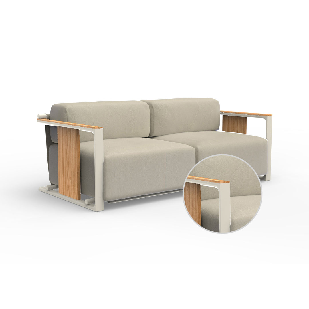 Tulum 2-Seater Sofa Outdoor Vondom Nautical Natural Ecru