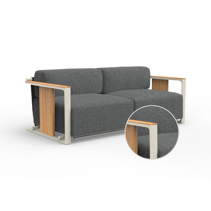 Tulum 2-Seater Sofa Outdoor Vondom Savane Tornado Ecru