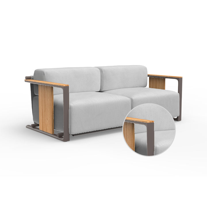Tulum 2-Seater Sofa Outdoor Vondom Savane White Cacao
