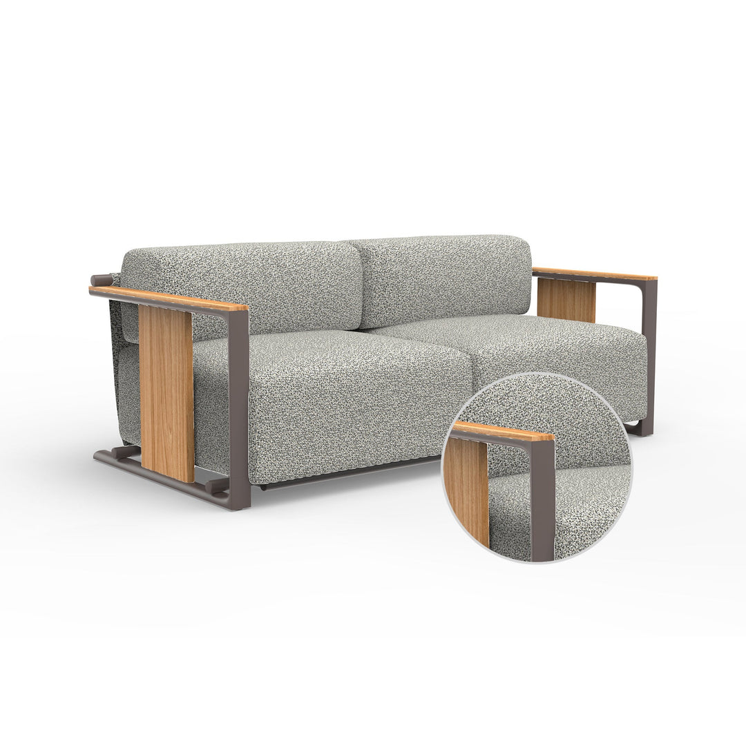 Tulum 2-Seater Sofa Outdoor Vondom Krollet White Cacao