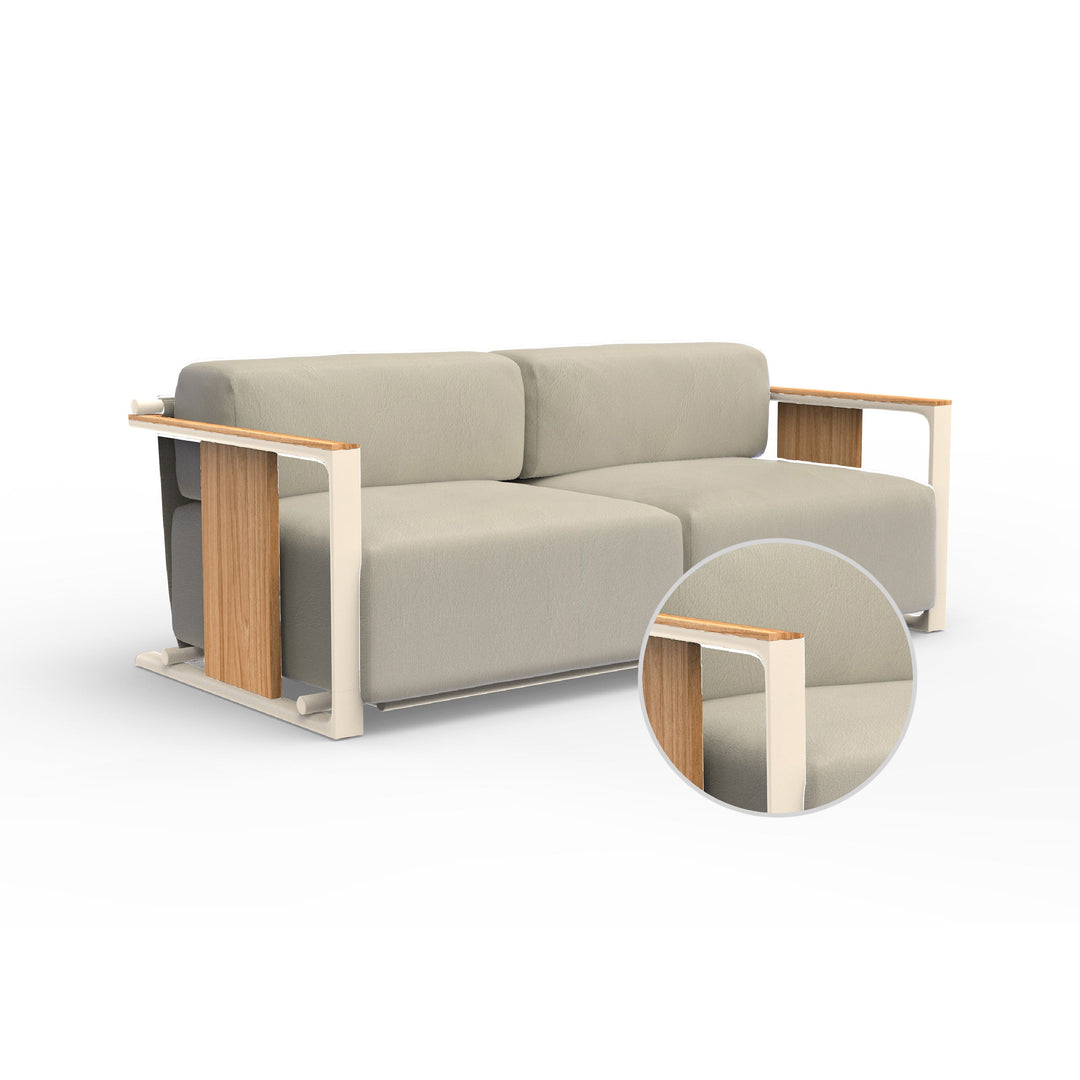 Tulum 2-Seater Sofa Outdoor Vondom Nautical Natural Crema