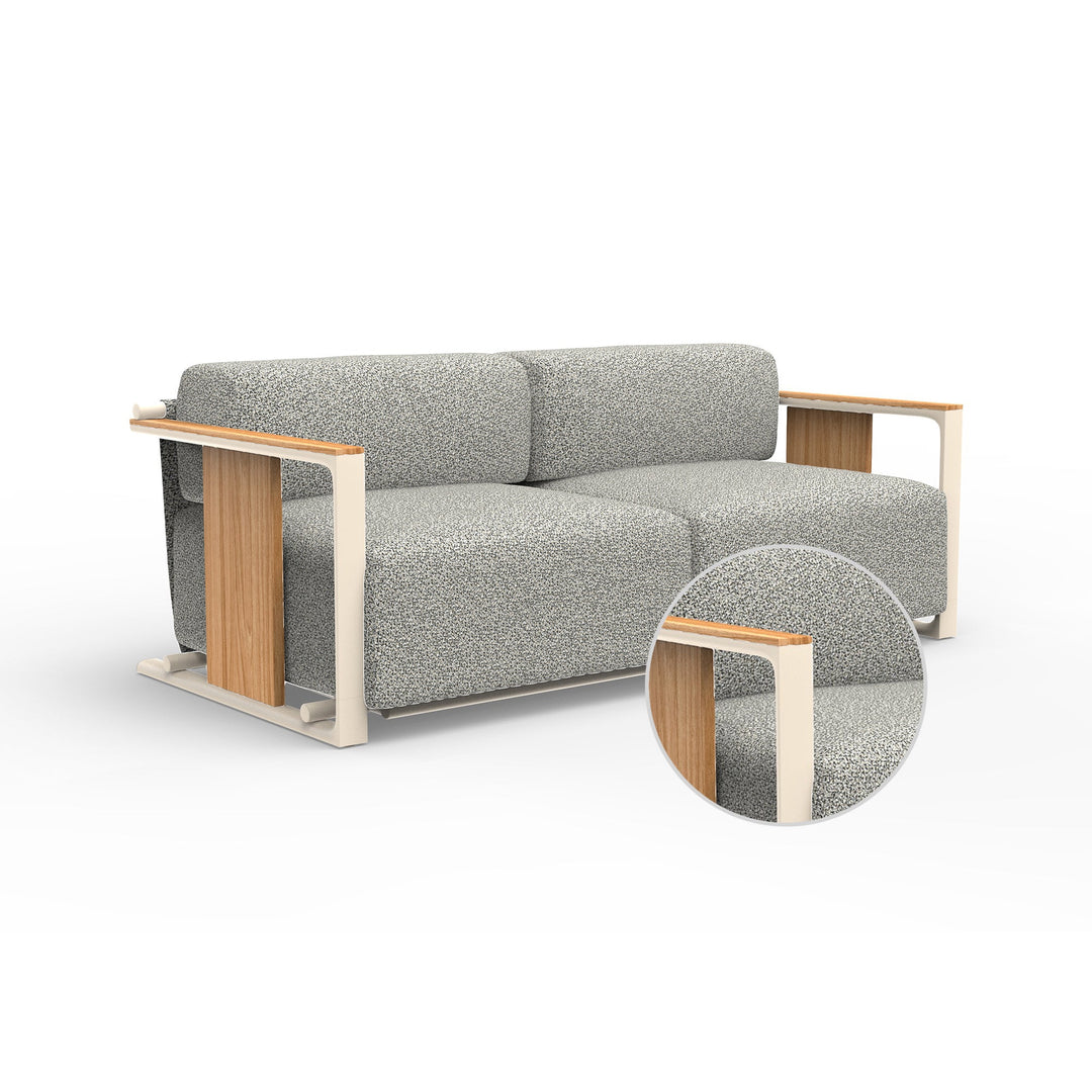 Tulum 2-Seater Sofa Outdoor Vondom Krollet White Crema