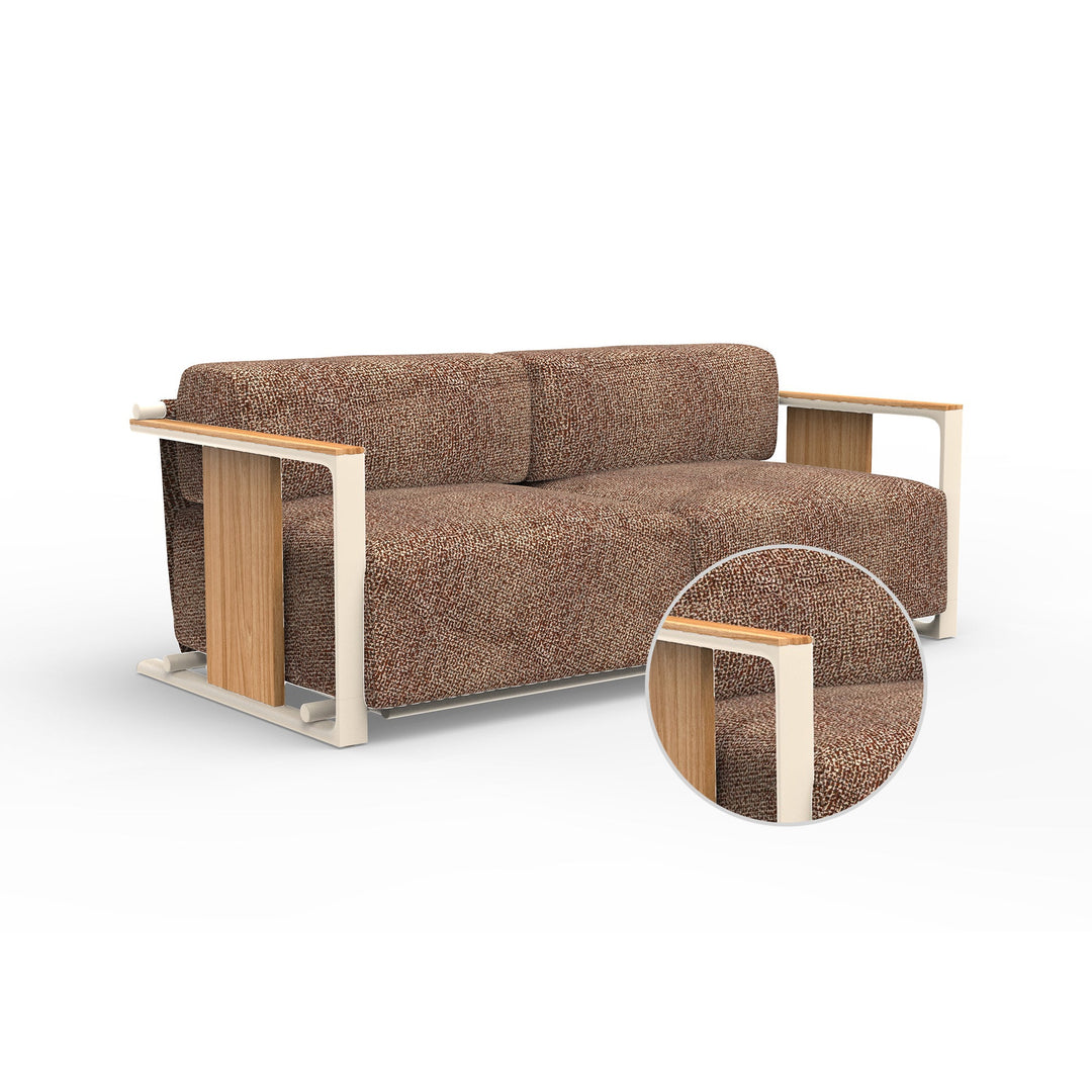 Tulum 2-Seater Sofa Outdoor Vondom Krollet Purjai Red Crema