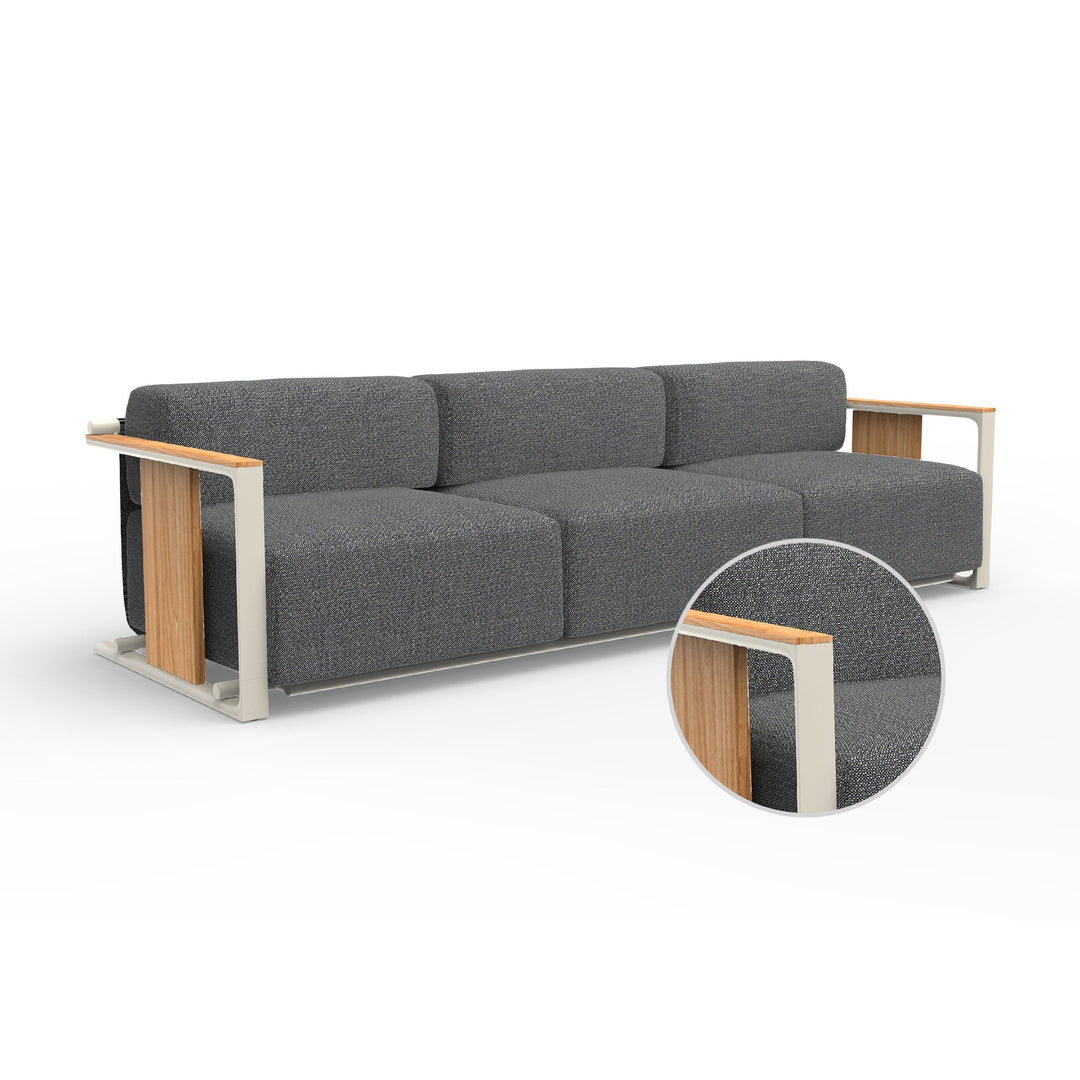 Tulum 3-Seater Sofa Outdoor Vondom Savane Tornado Ecru