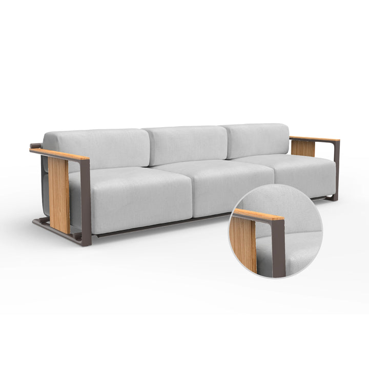 Tulum 3-Seater Sofa Outdoor Vondom Savane White Cacao