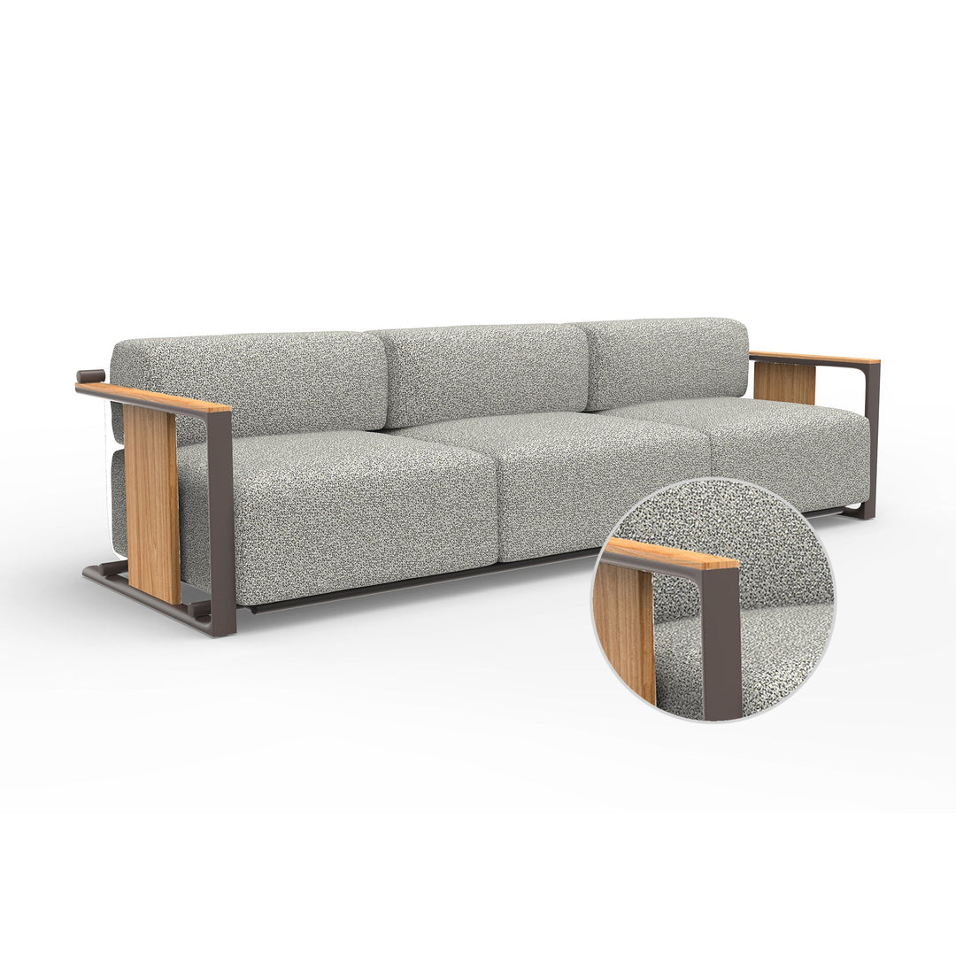 Tulum 3-Seater Sofa Outdoor Vondom Krollet White Cacao