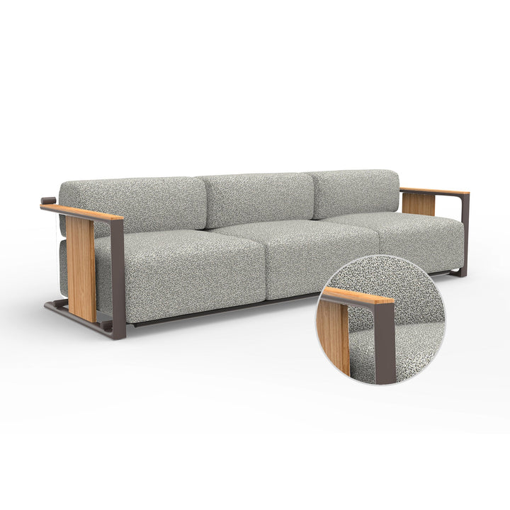 Tulum 3-Seater Sofa Outdoor Vondom Krollet White Cacao
