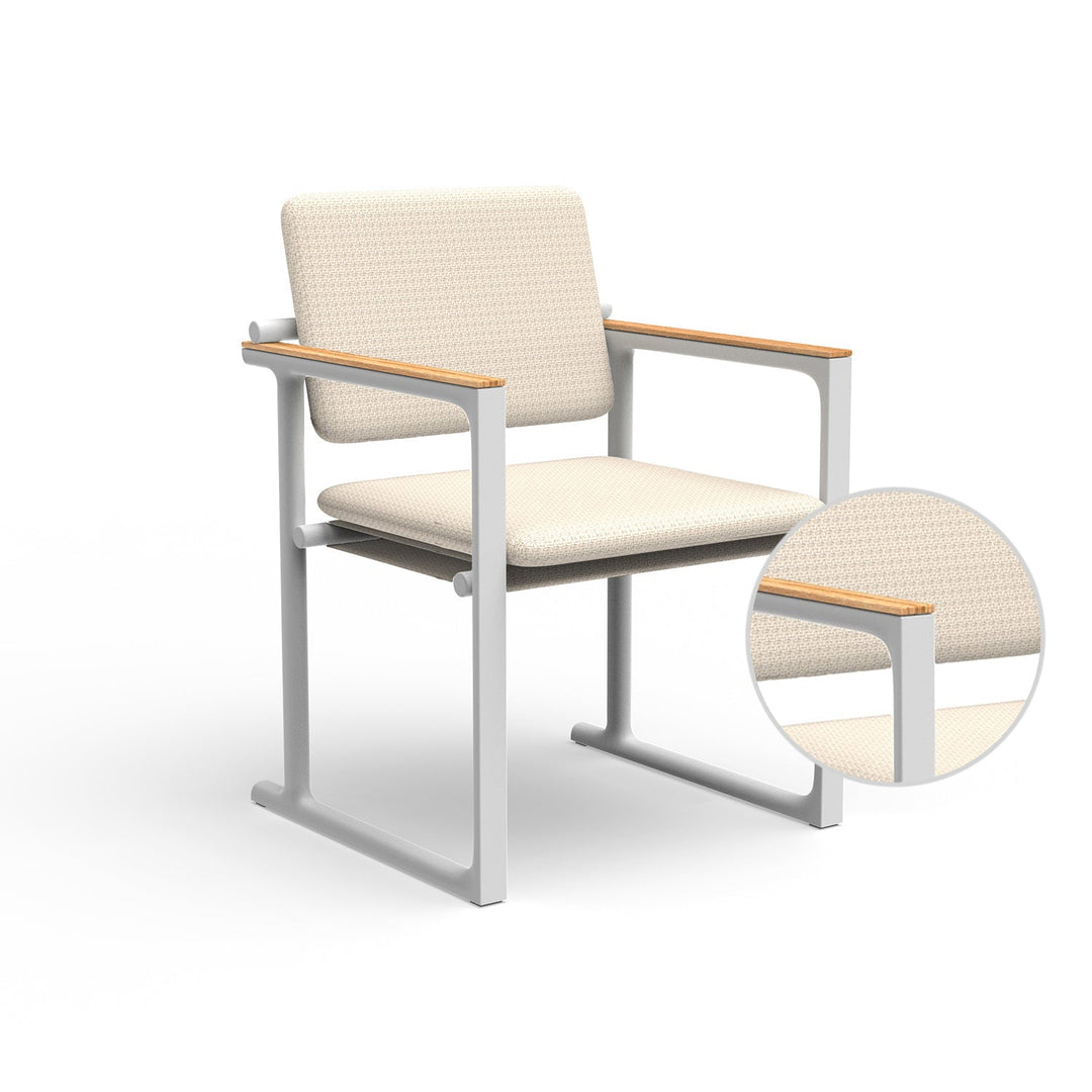 Tulum Dining Chair Outdoor Vondom Varm Crema White