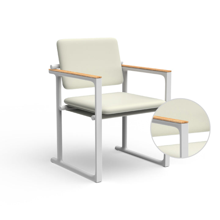 Tulum Dining Chair Outdoor Vondom Nautical White White
