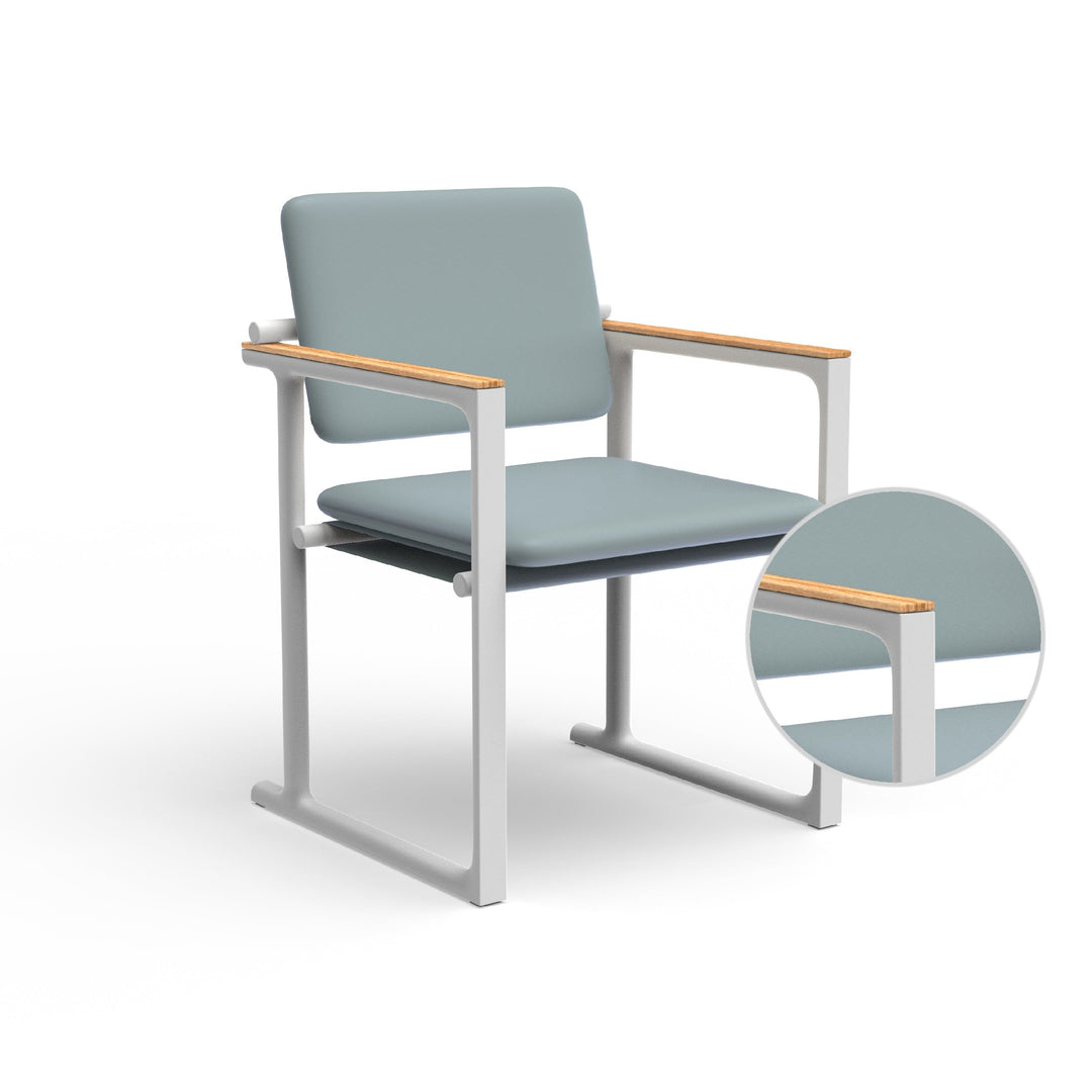 Tulum Dining Chair Outdoor Vondom Nautical Steel White