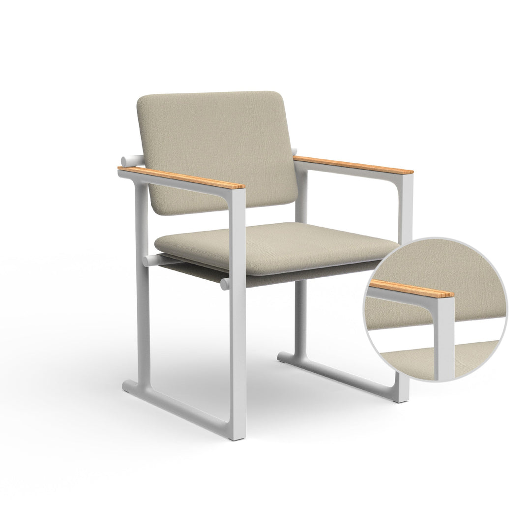 Tulum Dining Chair Outdoor Vondom Nautical Natural White