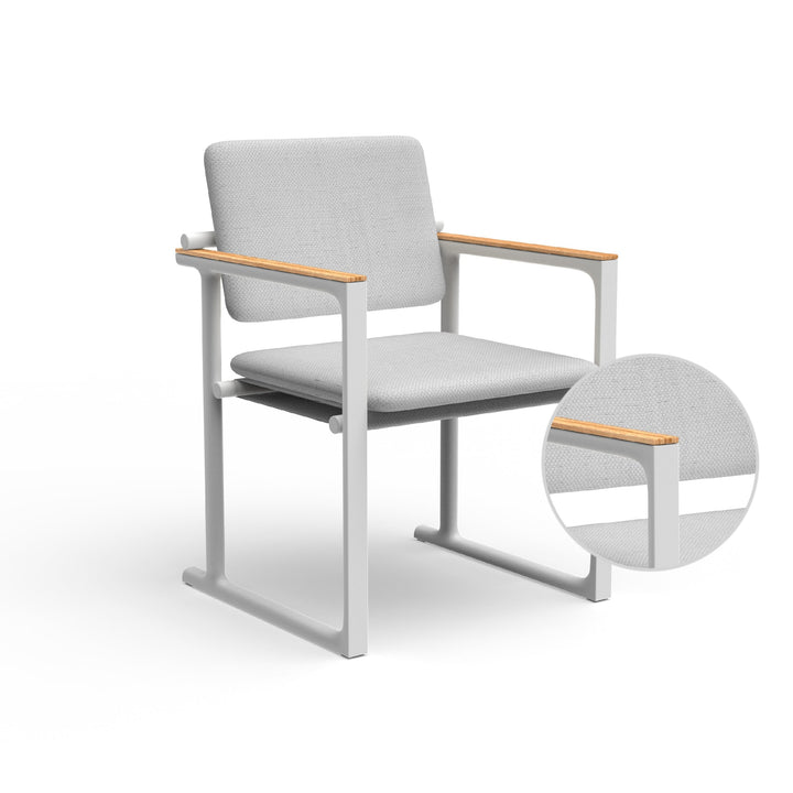 Tulum Dining Chair Outdoor Vondom Savane White White