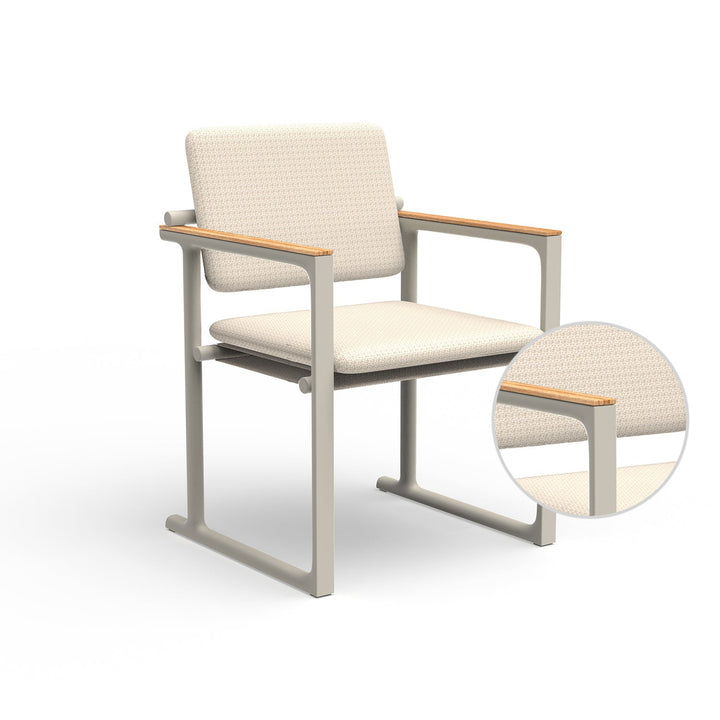 Tulum Dining Chair Outdoor Vondom Varm Crema Ecru