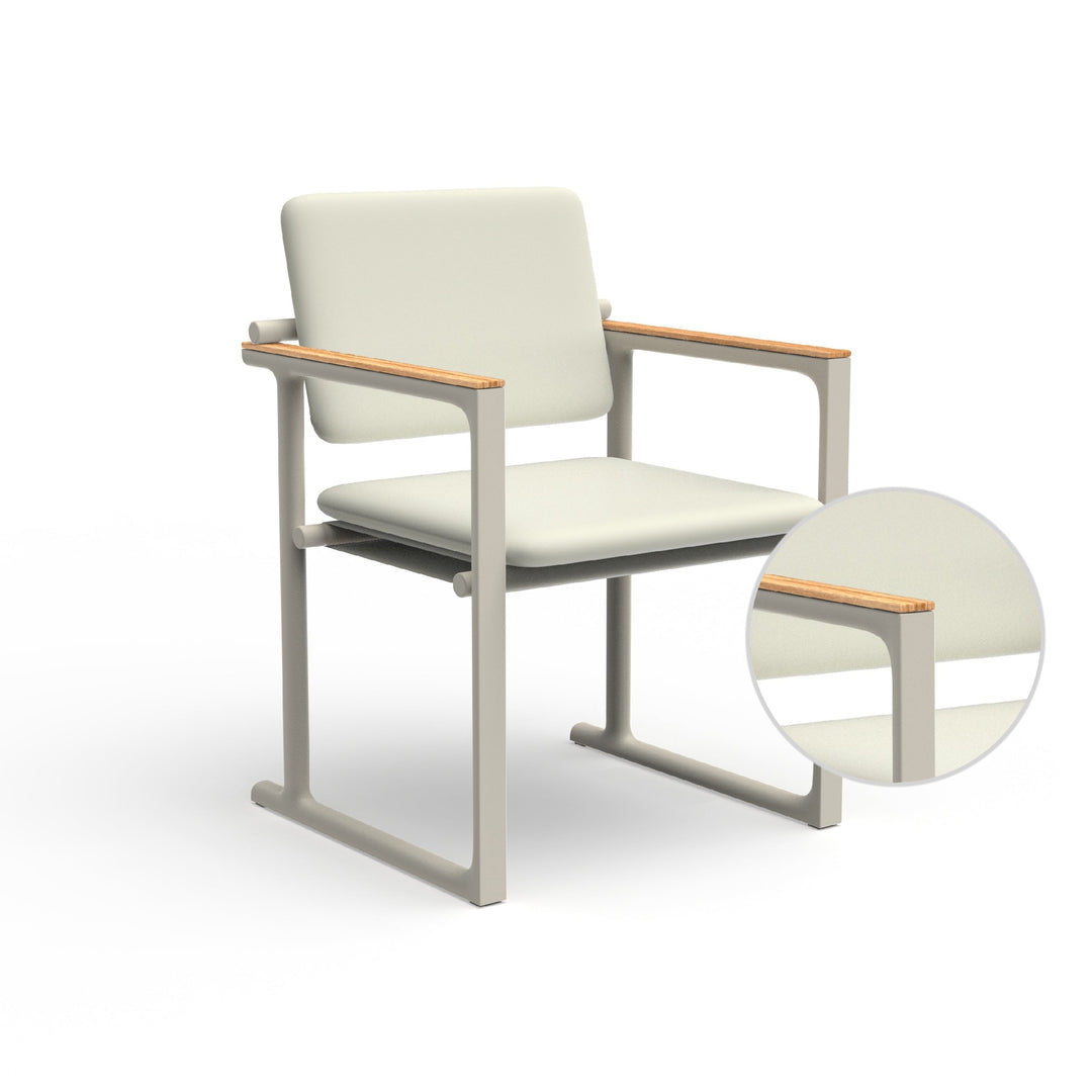 Tulum Dining Chair Outdoor Vondom Nautical White Ecru