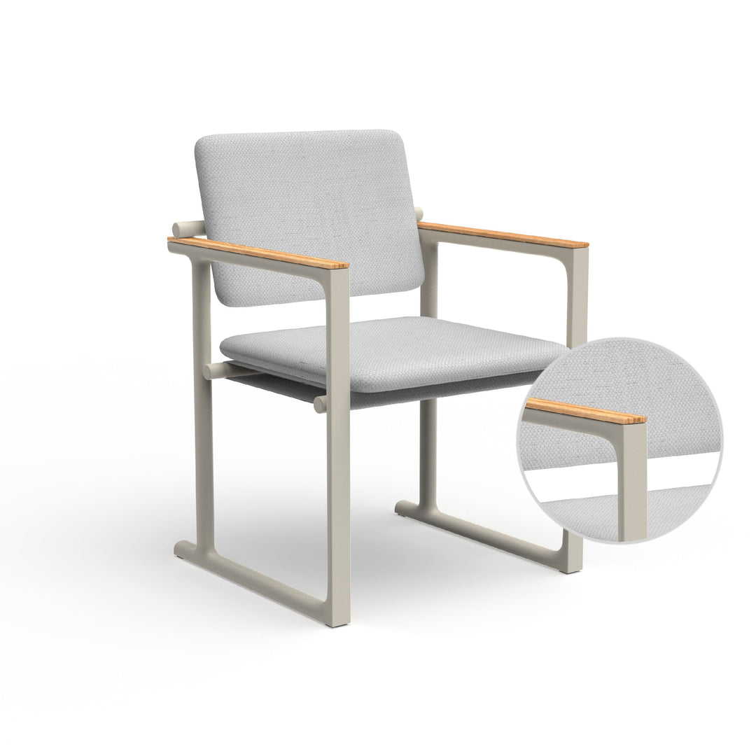 Tulum Dining Chair Outdoor Vondom Savane White Ecru