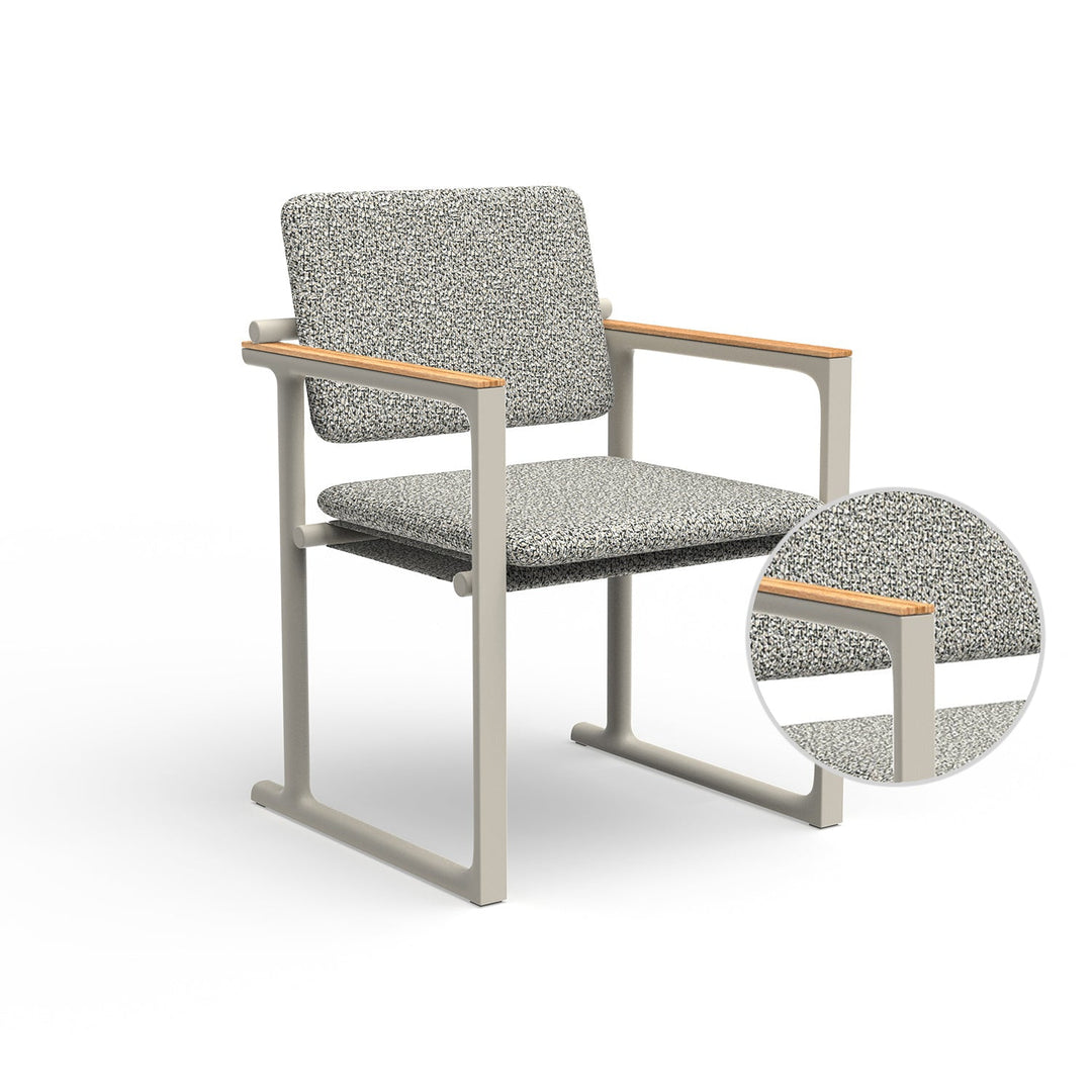 Tulum Dining Chair Outdoor Vondom Krollet White Ecru