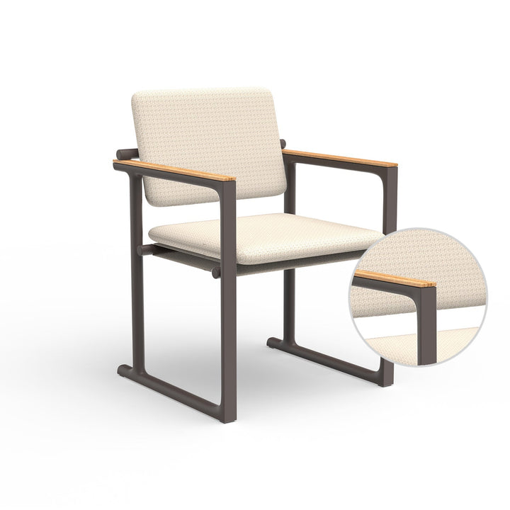 Tulum Dining Chair Outdoor Vondom Varm Crema Cacao