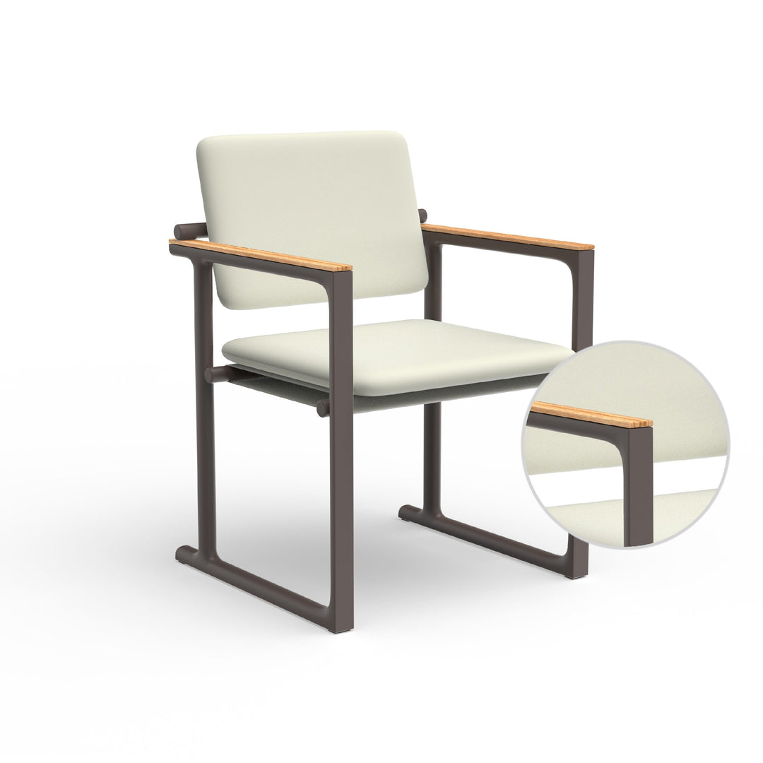 Tulum Dining Chair Outdoor Vondom Nautical White Cacao