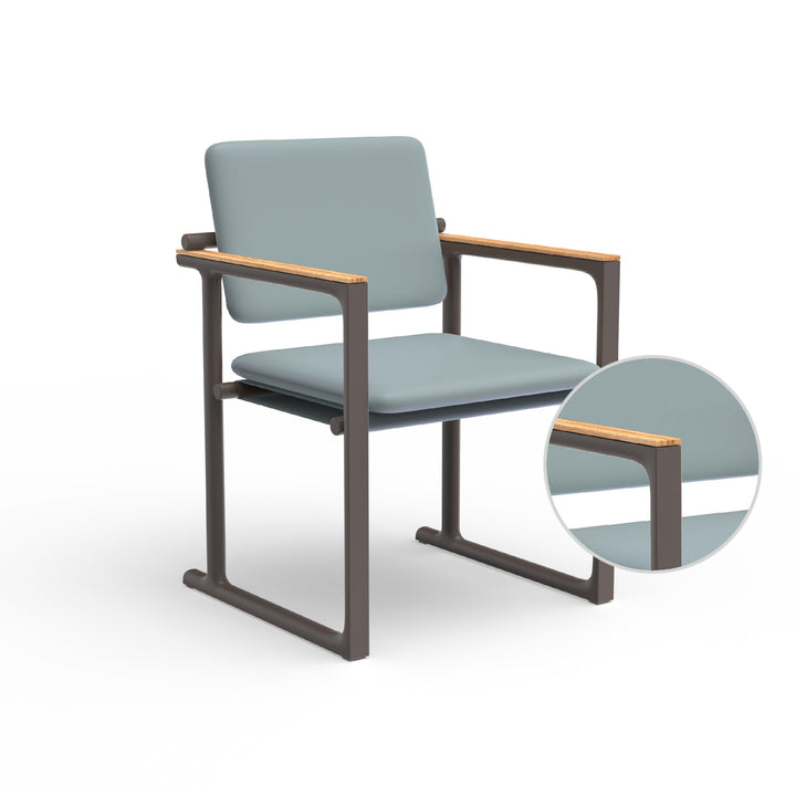Tulum Dining Chair Outdoor Vondom Nautical Steel Cacao