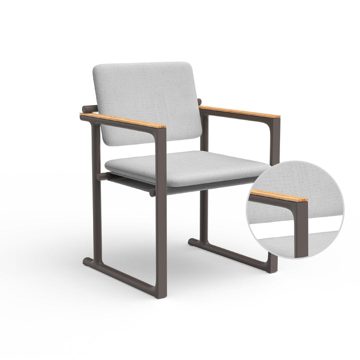 Tulum Dining Chair Outdoor Vondom Savane White Cacao