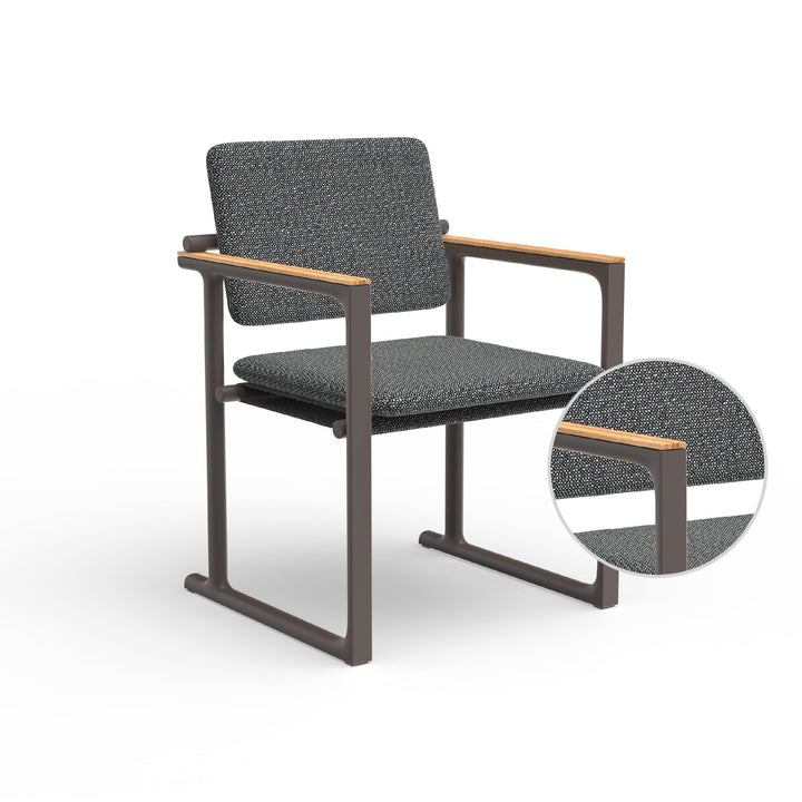 Tulum Dining Chair Outdoor Vondom Savane Tornado Cacao